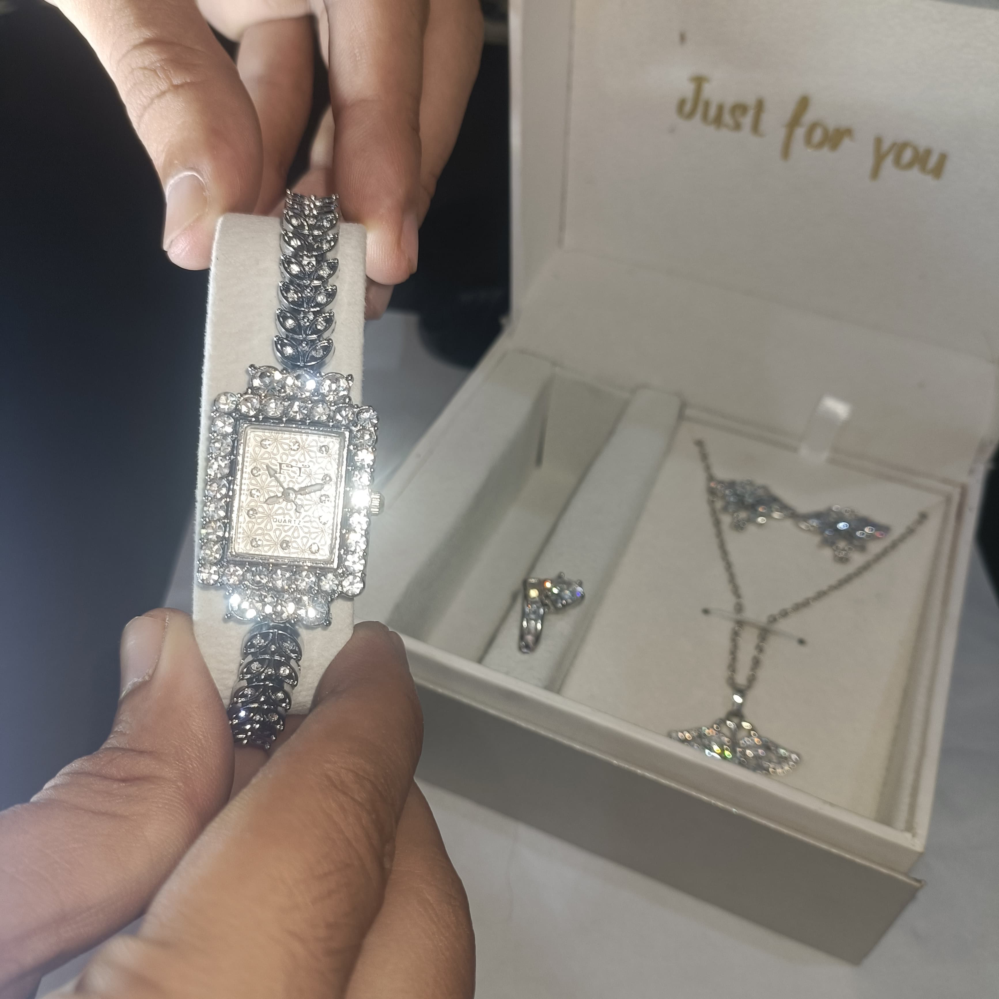 Elegant Butterfly Jewelry & Watch Set